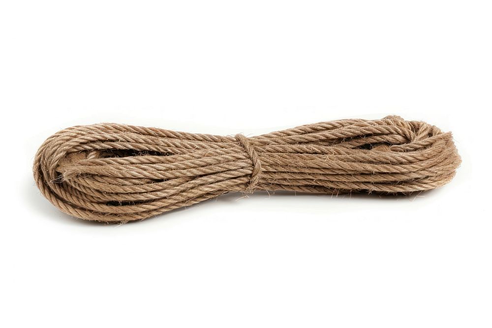 Manila tie Rope rope white background material.