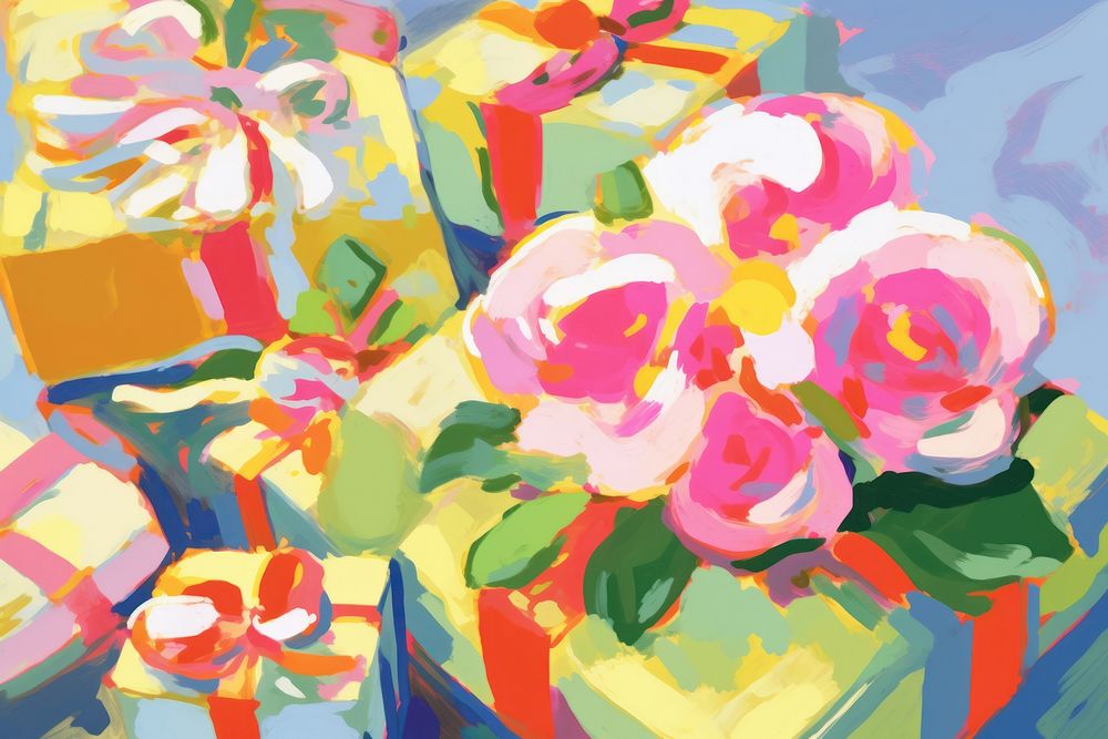 Chirstmas celebrate painting art backgrounds.