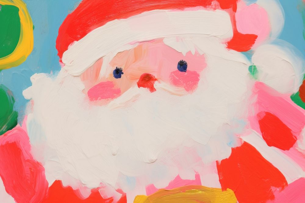 Santa cluas painting art backgrounds.