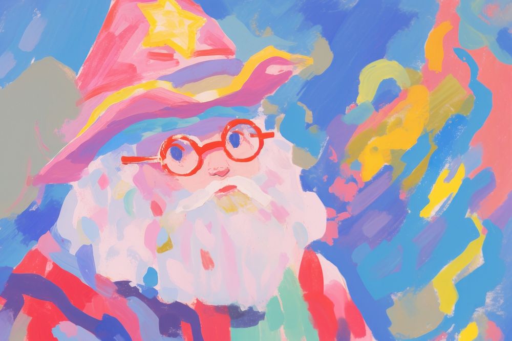 Wizard magic painting art backgrounds.