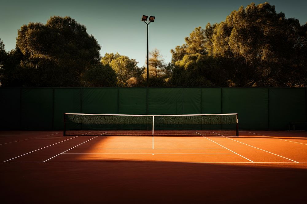 Sports tennis outdoors tennis court.