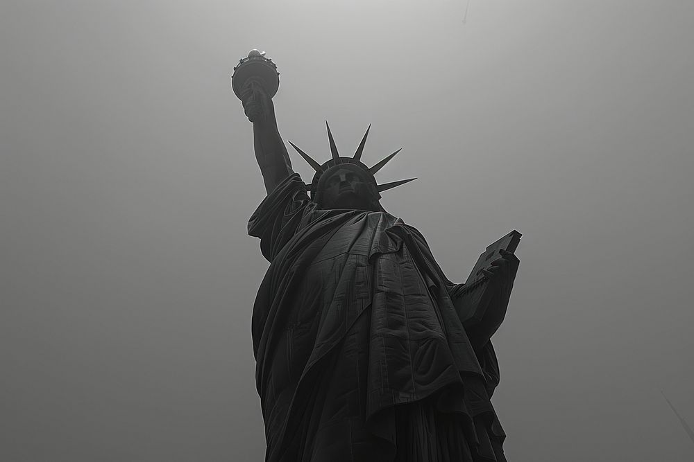The Statue of Liberty sculpture statue representation.