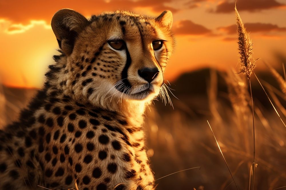 Cheetah wildlife animal mammal.