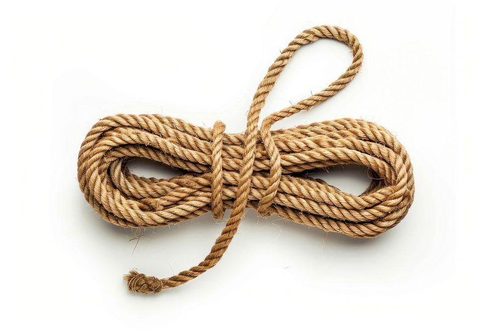 Nylon Tie rope white background accessories durability.
