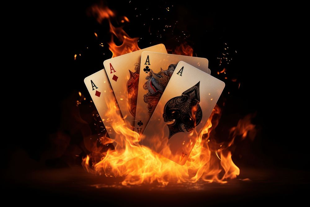 Fire bonfire cards flame.