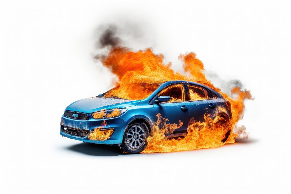 Car fire insurance vehicle transportation destruction.