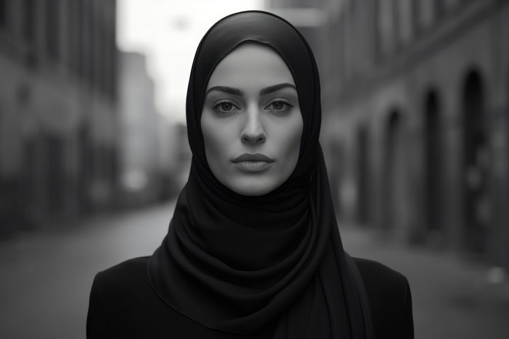 Woman wearing hijab photography portrait fashion.