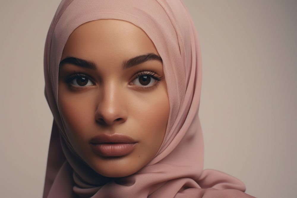 Woman wearing hijab photography portrait perfection.