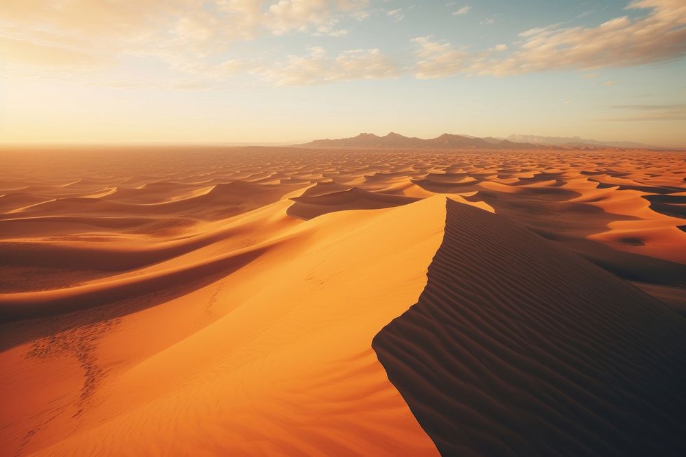 Sand dune sky outdoors horizon.