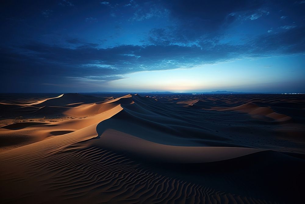 Sand dune sky outdoors horizon.