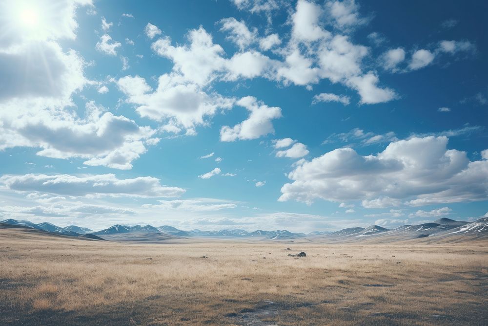 Tundra sky landscape outdoors.