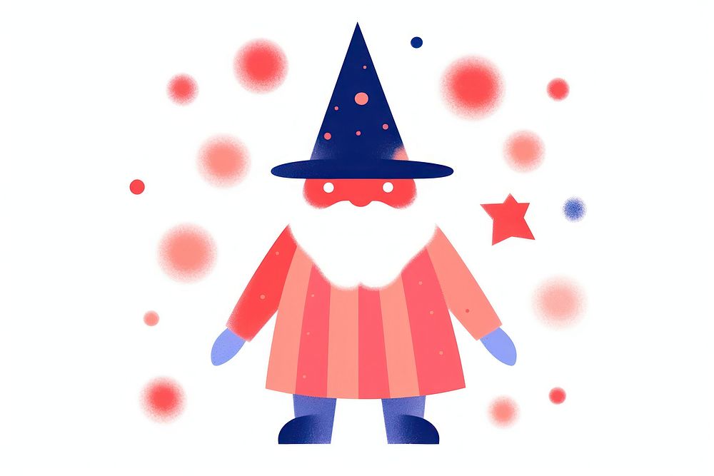 Wizard with magic representation celebration creativity.
