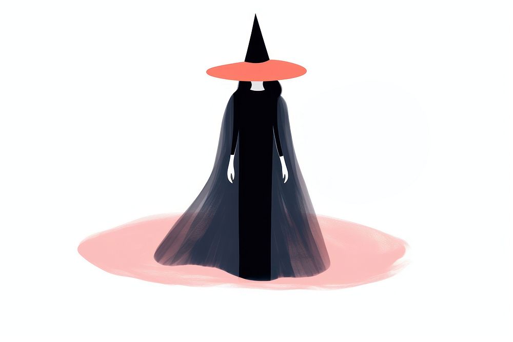 Witch with magic adult clothing lighting.