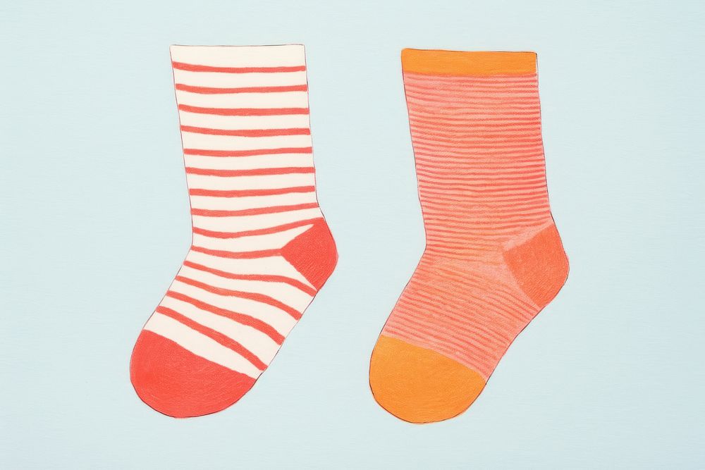 Socks art clothing textile.