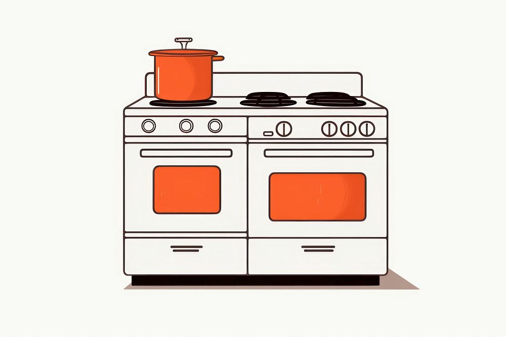 Kitchen stove appliance oven microwave.