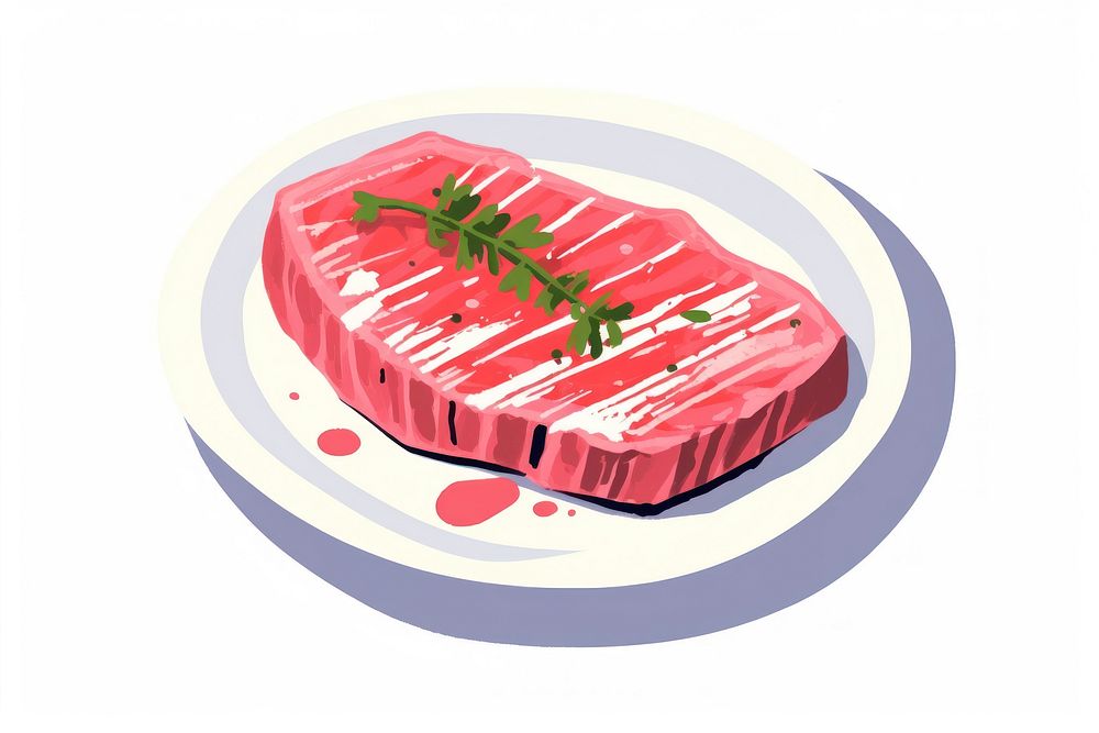 Grilled steak dish meat food freshness.