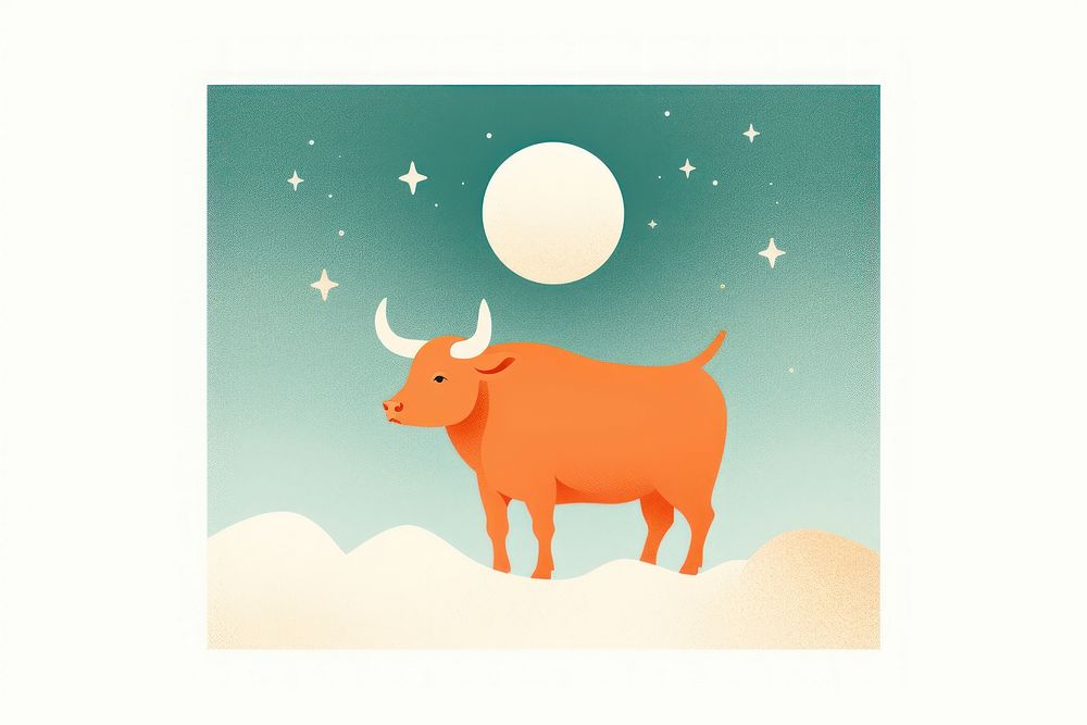 Taurus Zodiac sign livestock mammal animal.