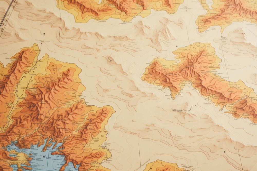 Vintage map seamless backgrounds topography textured.