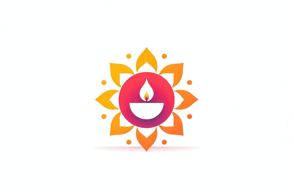 Diwali icon logo illuminated creativity.