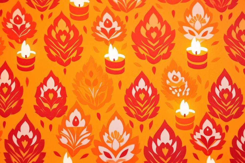 Diwali seamless pattern leaf backgrounds.