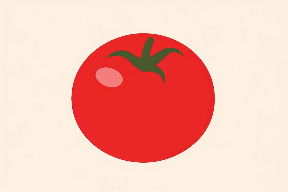Illustration of tomato vegetable plant food.