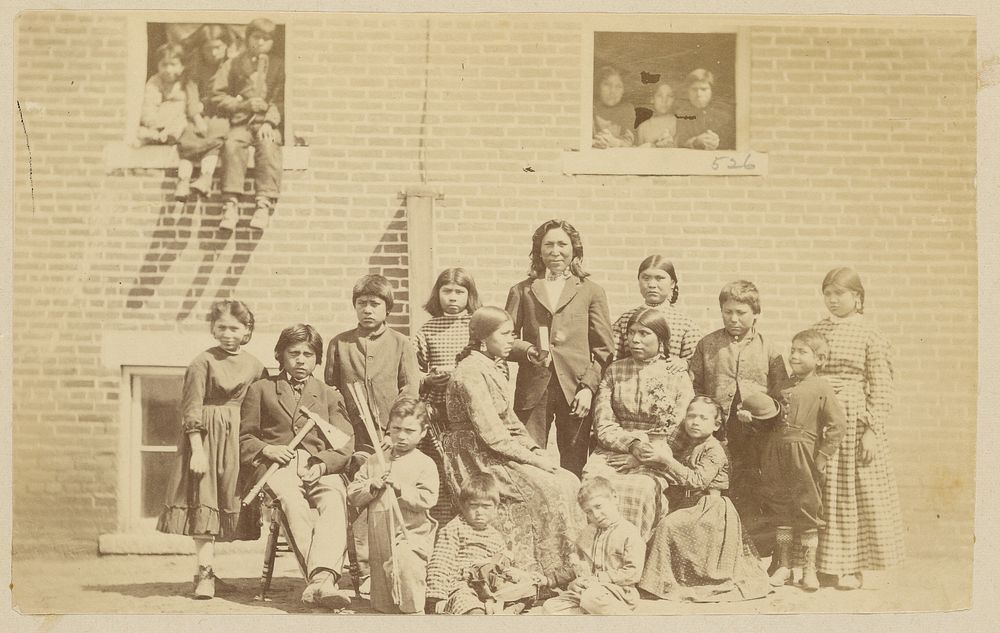 Native American school group