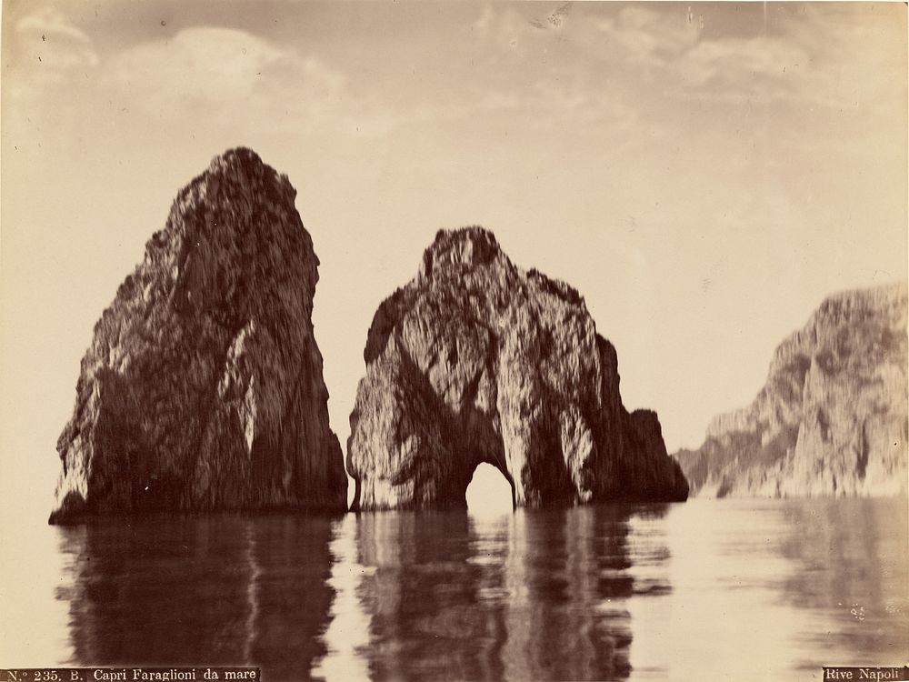 Capri, Rocks by the Sea by James Anderson