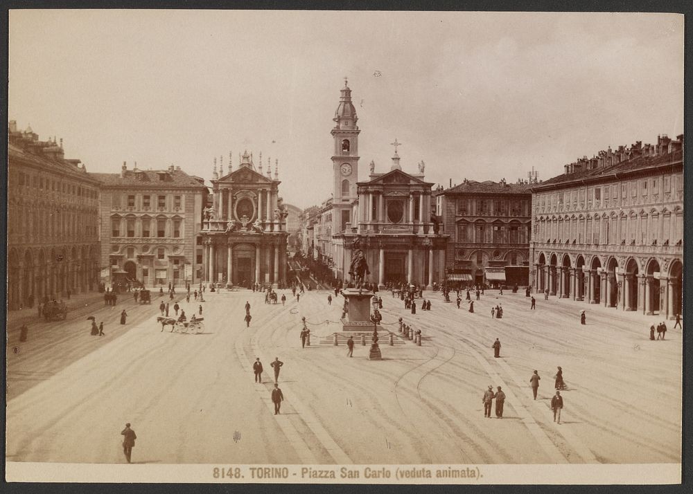 Torino - Piazza San Carlo (veduta animata)