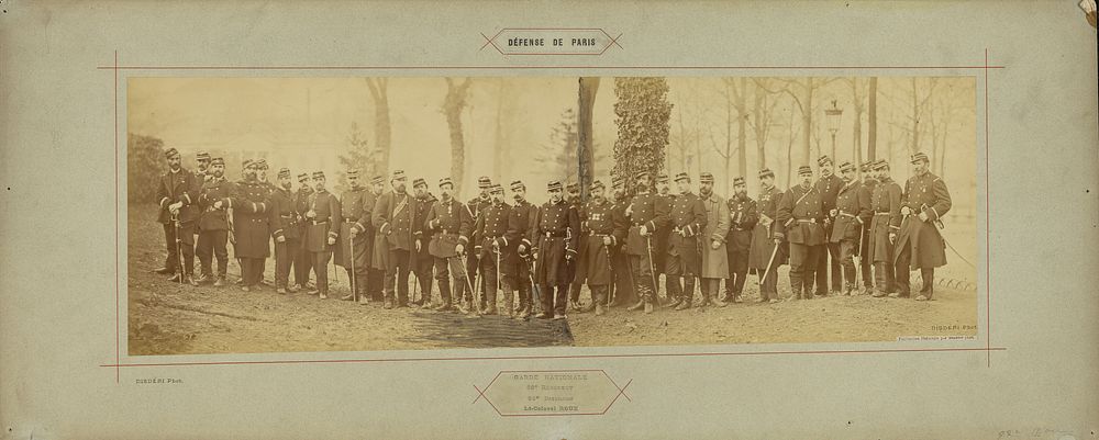 Garde Nationale, 29e Regiment, 92e Bataillon, Lt-Colonel Roux by André Adolphe Eugène Disdéri