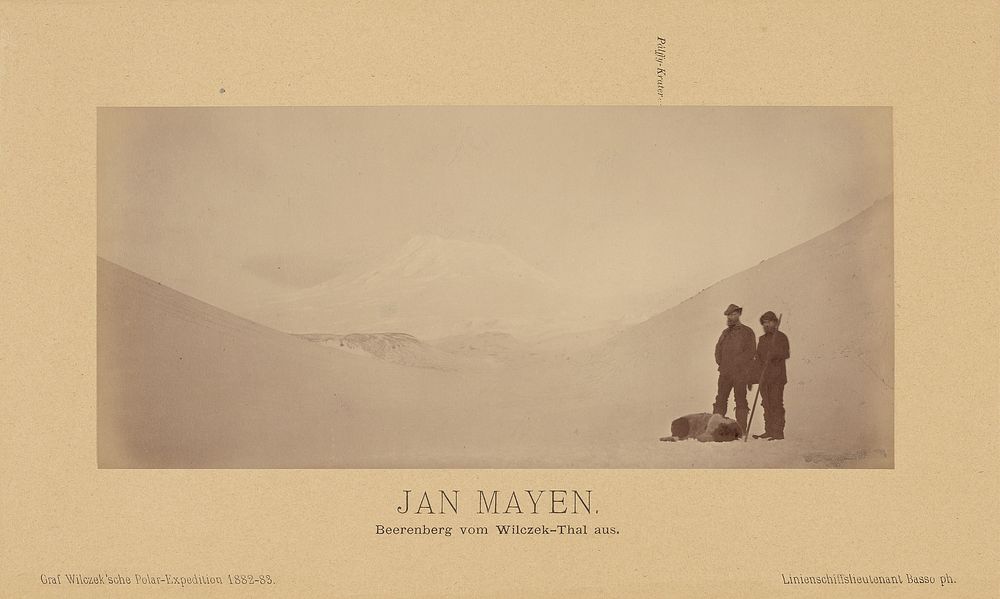 Jan Mayen, Beerenberg vom Wilczek-Thal aus. by Linienschiffs Lieutenant Richard Basso