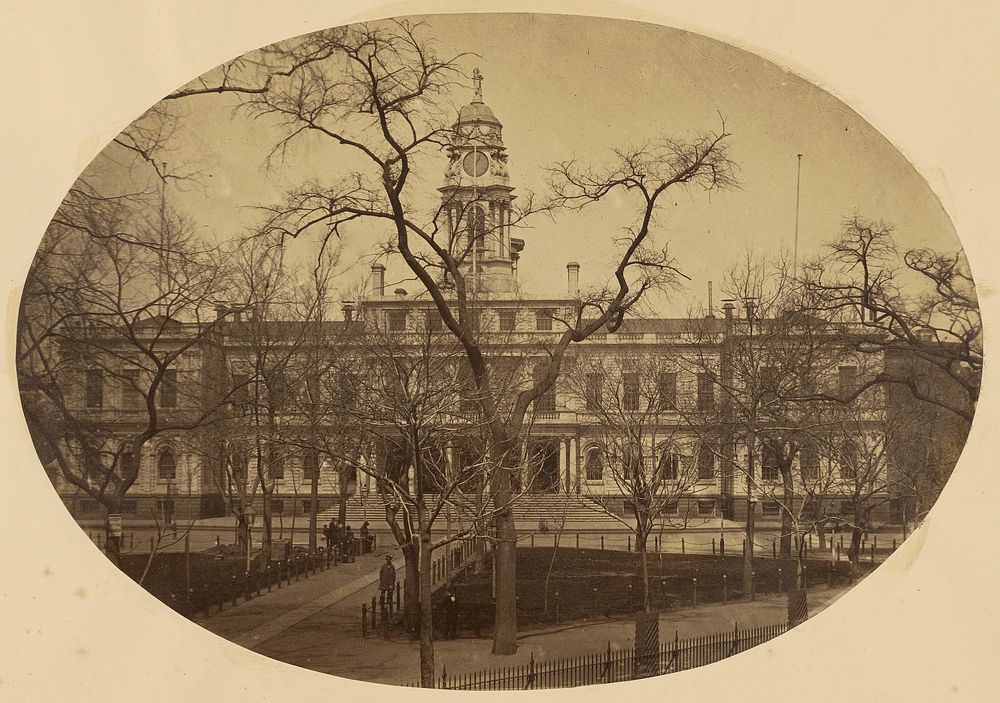 City Hall, New York by Silas A Holmes