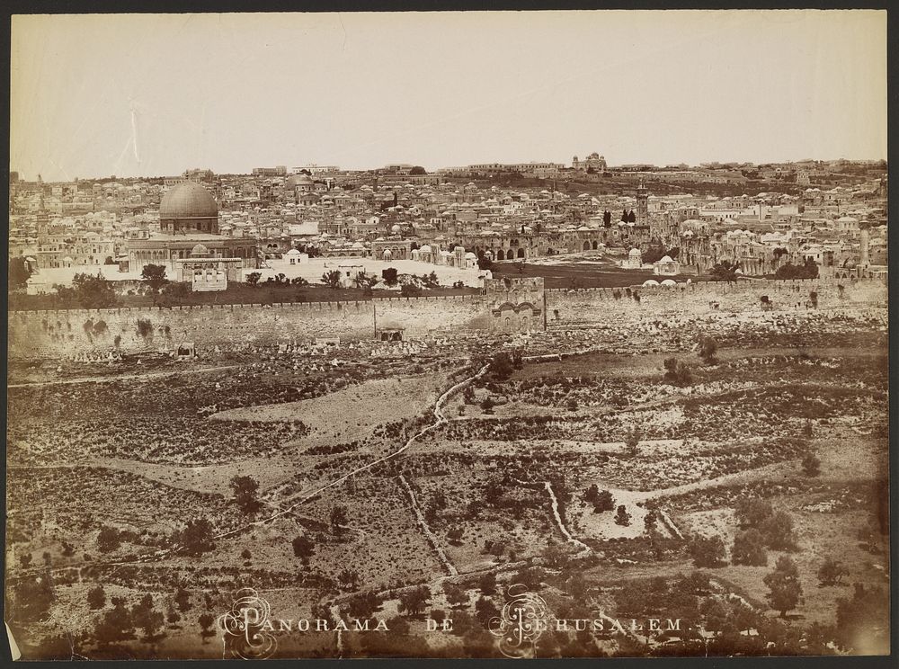 Panorama de Jerusalem by Félix Bonfils