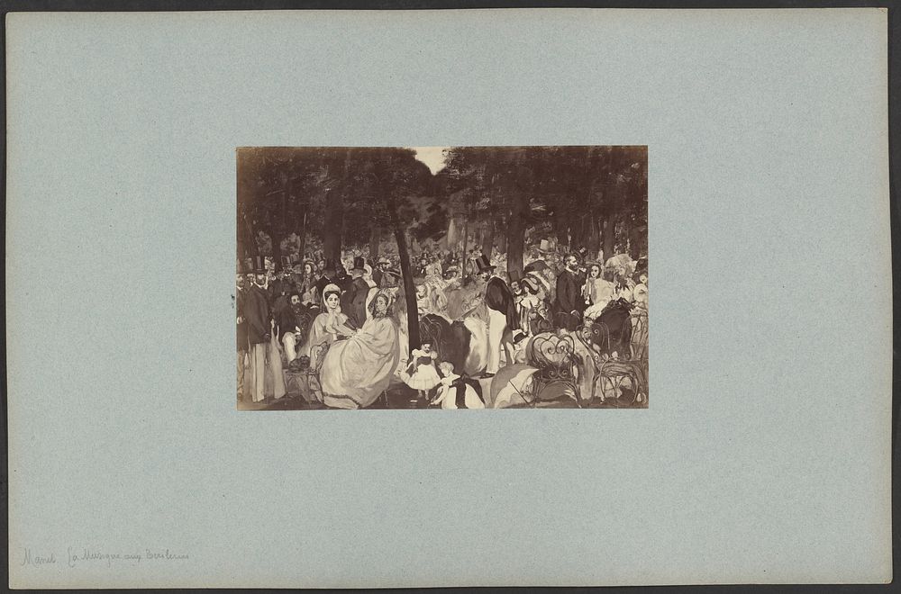 "La Musique aux Tuileries" par Manet by Anatole Godet