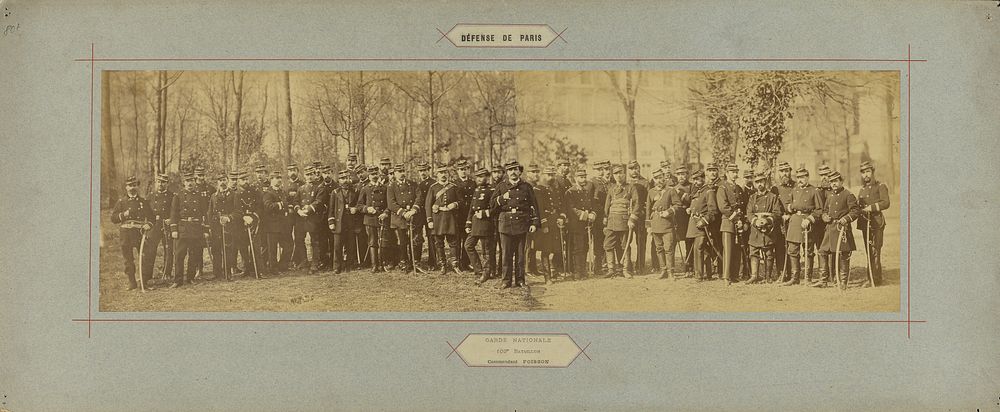 Garde Nationale, 100e Bataillon, Commandant Poisson by André Adolphe Eugène Disdéri
