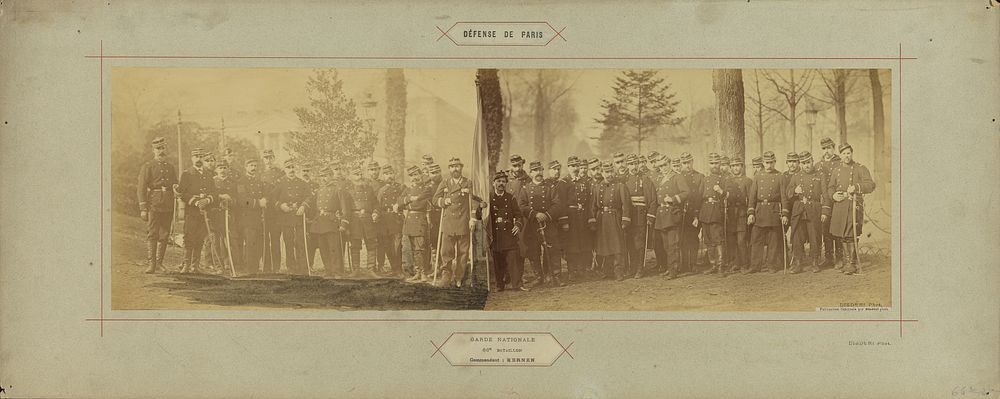 Garde Nationale, 66e Bataillon, Commandant: Kernen by André Adolphe Eugène Disdéri