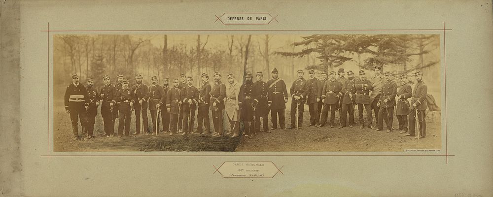 Garde Nationale, 155e Bataillon, Commandant: Raullot by André Adolphe Eugène Disdéri