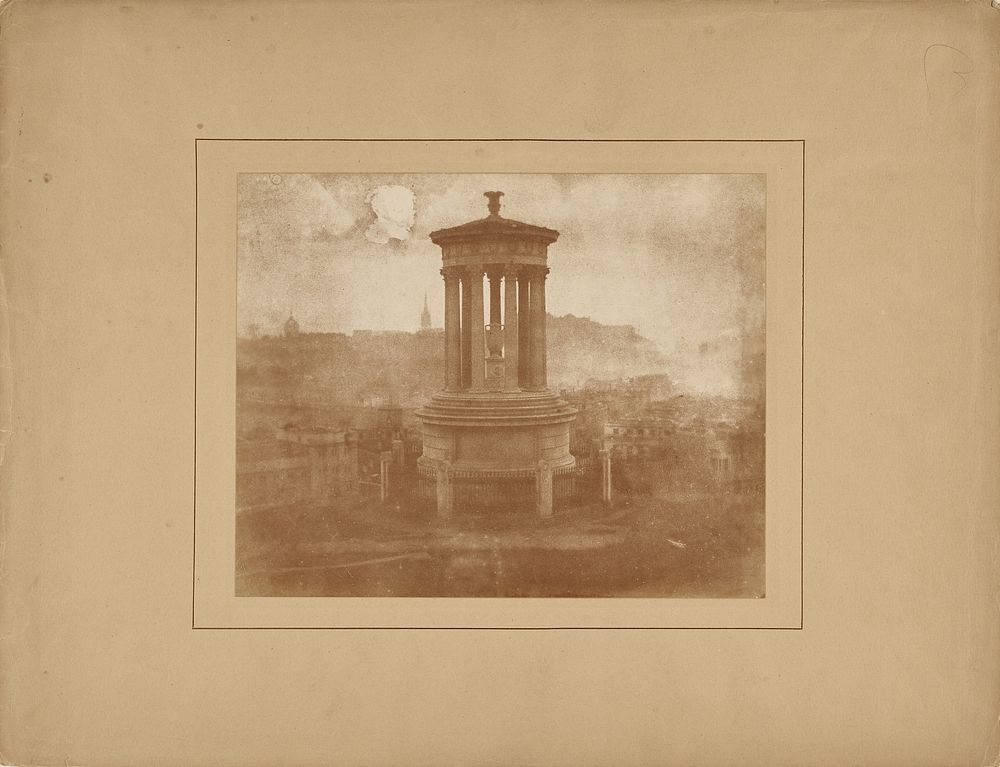 Calton Hill, the Dugald Stewart Monument by Hill and Adamson
