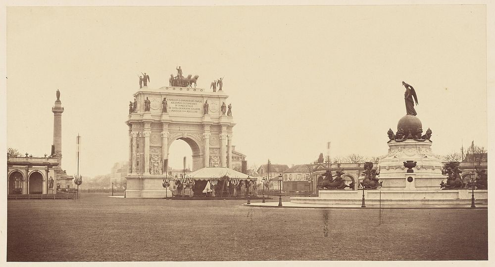 Triumphal arch, Place de la Nation, Paris by Pierre Ambrose Richebourg