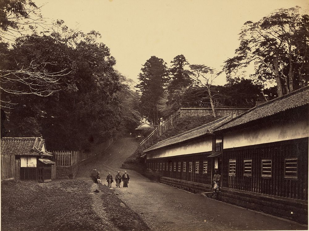View from the Foot of the Hill Leading to Satsuma's Palace by Felice Beato