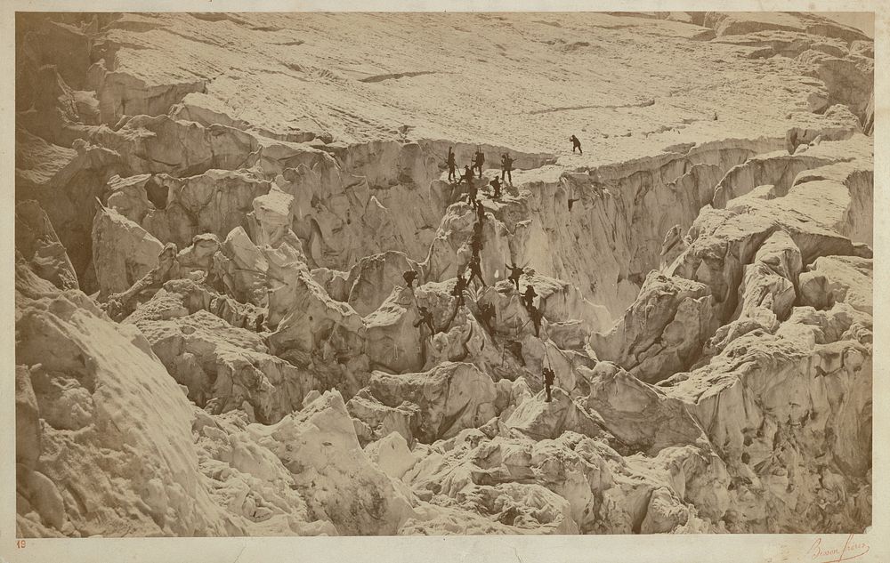 Ascent of Mont Blanc by Bisson Frères
