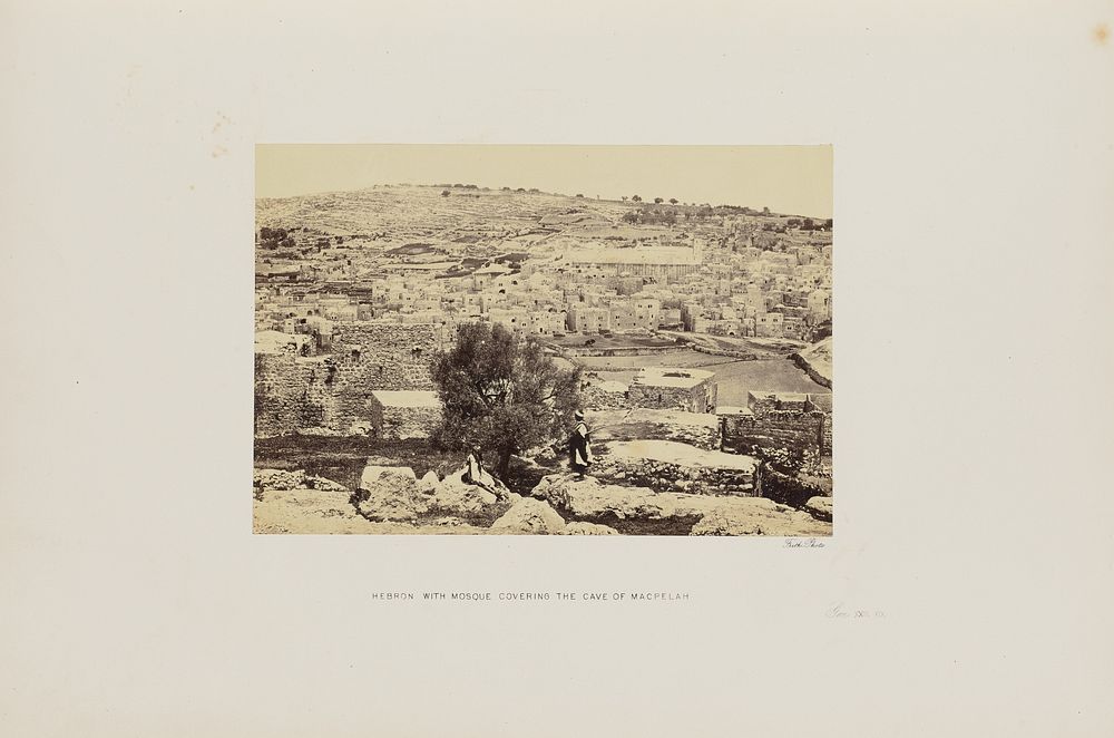 Hebron with Mosque Covering the Cave of Macpelah by Francis Frith