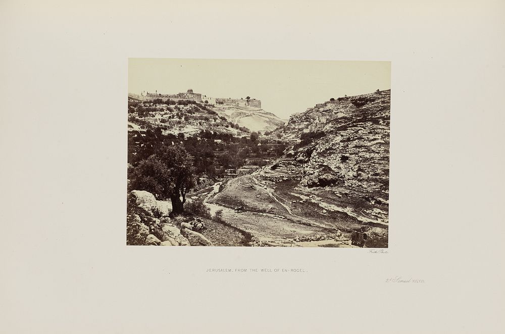 Jerusalem. From the Well of En-Rogel by Francis Frith