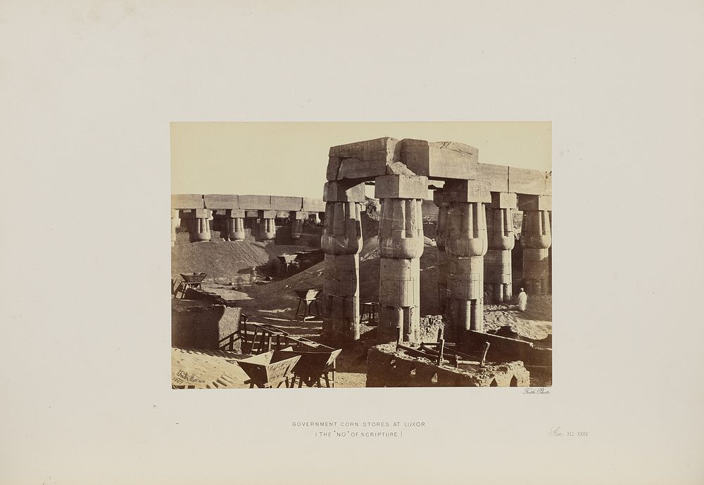 Government Corn Stores at Luxor (The "No" of Scripture) by Francis Frith