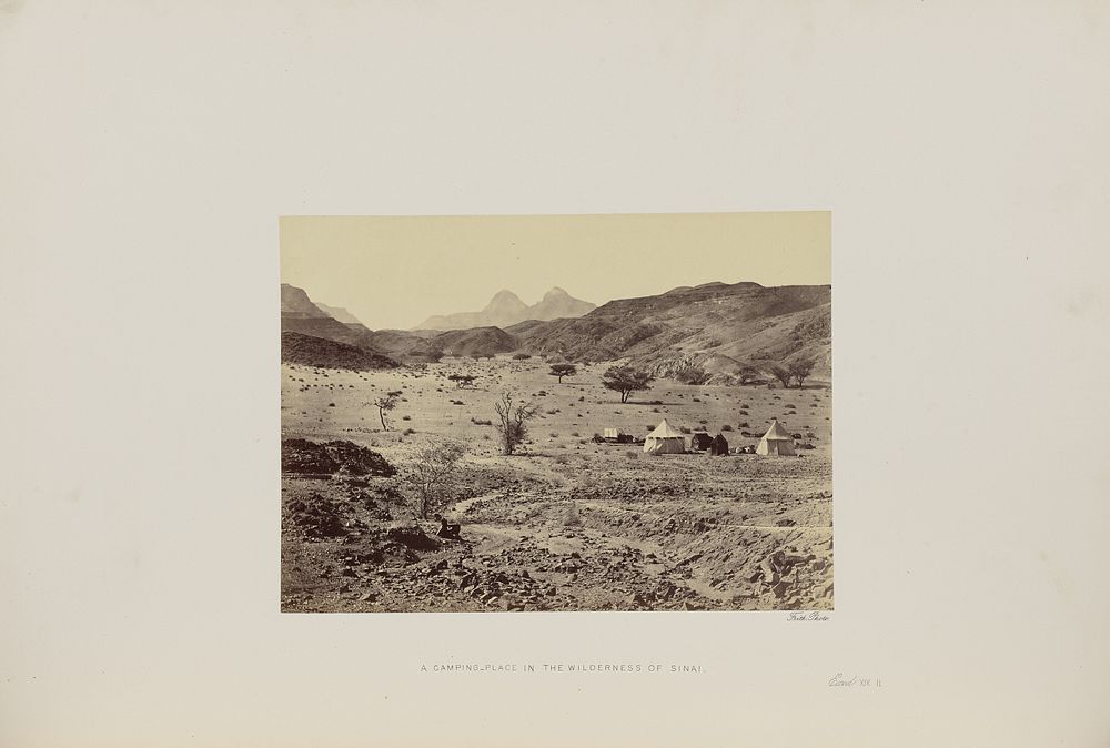 A Camping Place in the Wilderness of Sinai by Francis Frith