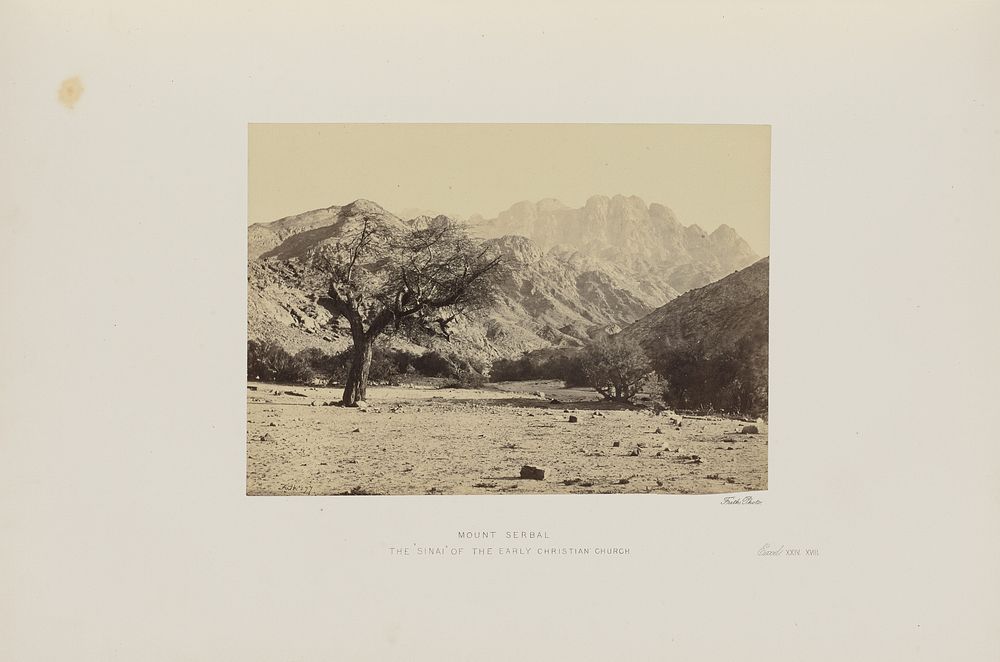 Mount Serbal. The "Sinai" of the Early Christian Church by Francis Frith