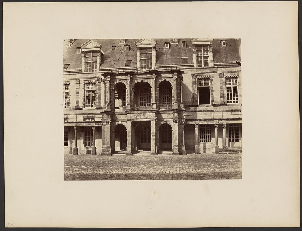 chateau facade by Louis Alphonse Davanne