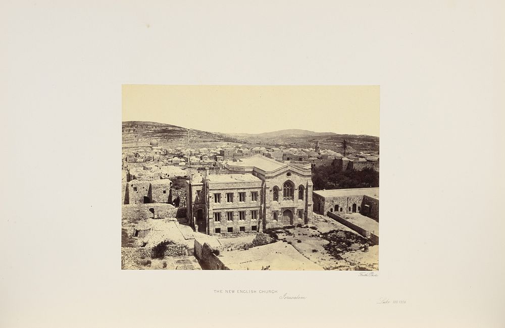 The New English Church, Jerusalem by Francis Frith