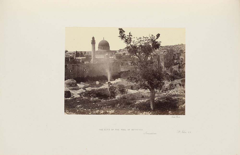 The Site of the Pool of Bethesda. Jerusalem by Francis Frith