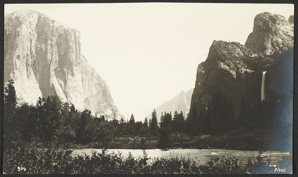 Up the Valley. From Bridal Veil Meadows. by George Fiske