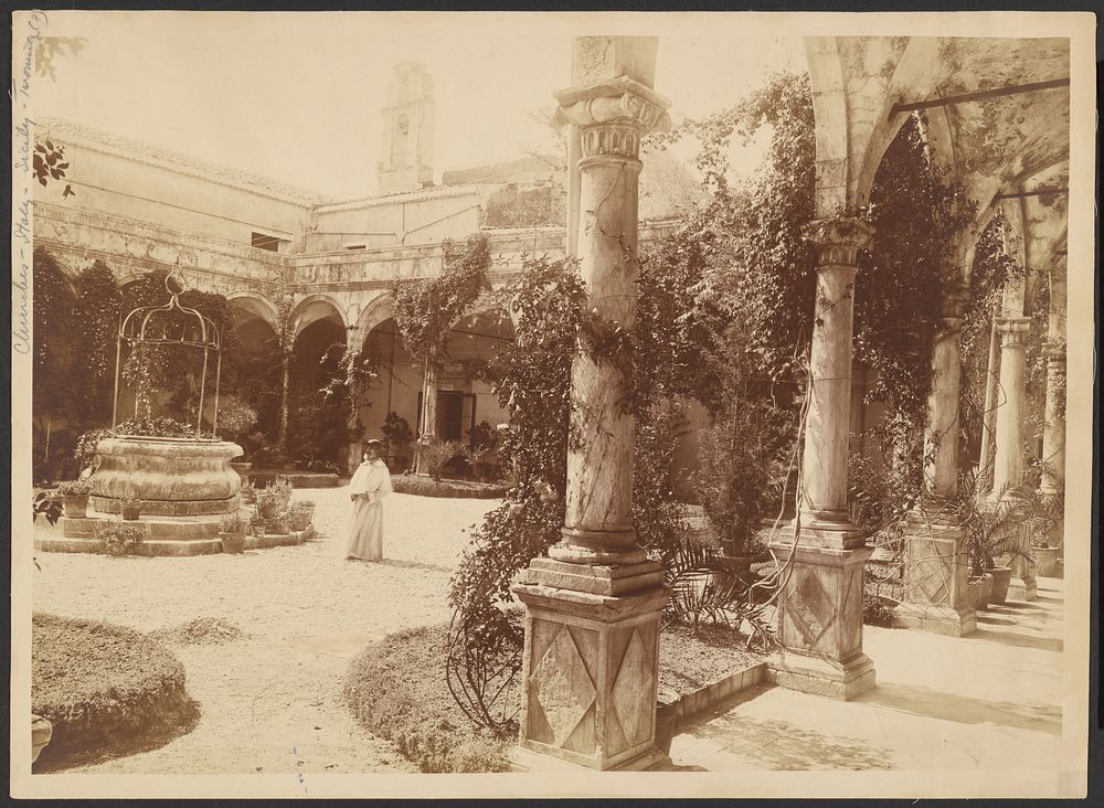 Church Courtyard, Sicily by Baron Wilhelm von Gloeden